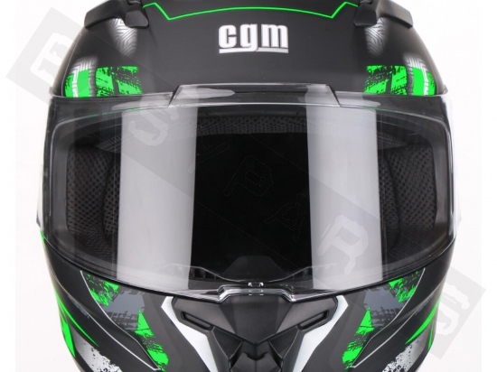 Helm Integraal CGM 307G Jerez Mat Zwart/ Groen Fluo